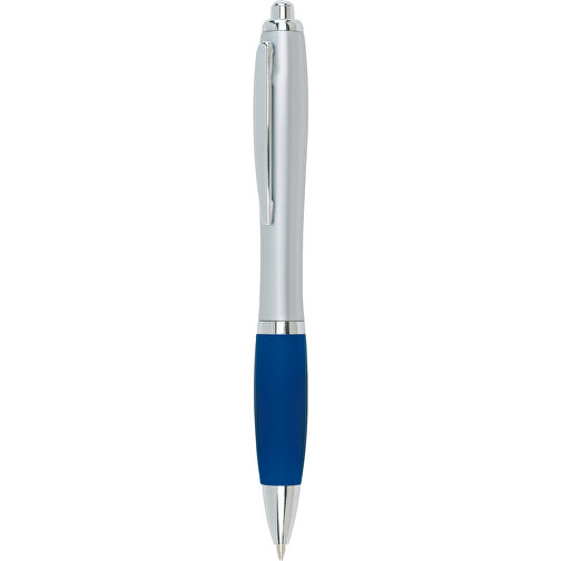 Kugelschreiber SWAY , blau, silber, Kunststoff / Stahl, 14,00cm (Länge), Bild 1