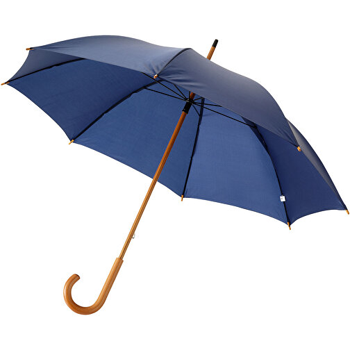 Jova 23' Regenschirm Mit Holzstange Und -griff , navy, Polyester, 89,00cm (Höhe), Bild 1