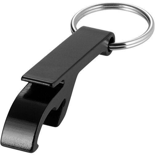 Tao Schlüsselanhänger Mit Flaschen- Und Dosenöffner , schwarz, Aluminium, 5,50cm x 1,50cm x 1,00cm (Länge x Höhe x Breite), Bild 1