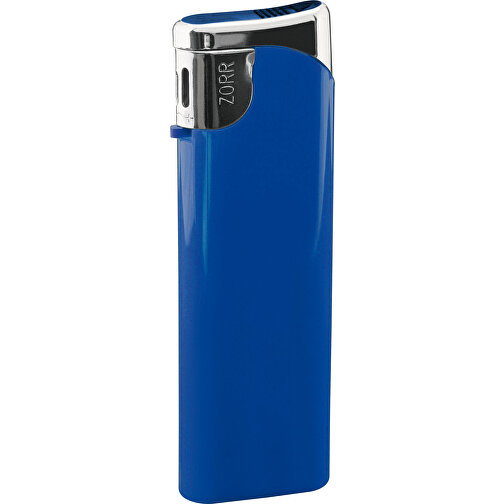 ZORR Slider Piezo Feuerzeug , blau, Kunststoff, 8,20cm x 0,90cm x 2,30cm (Länge x Höhe x Breite), Bild 1