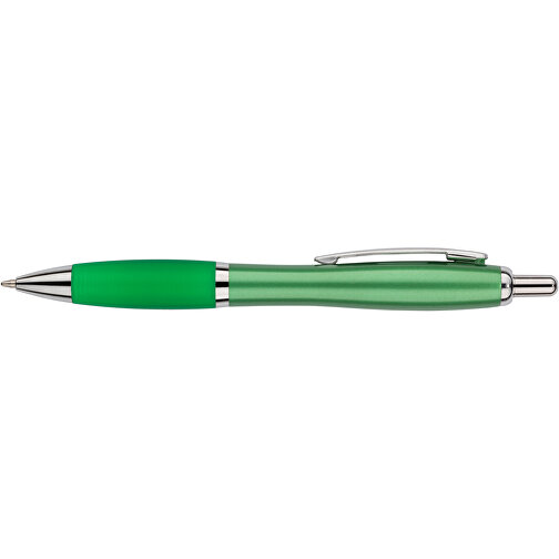 Kugelschreiber Santiago , Promo Effects, grün metallic, Kunststoff, 14,00cm (Länge), Bild 4