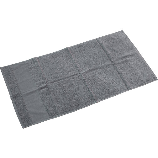 Handtuch Mari 50 X 100 Cm Grau , grau, 100 % Baumwolle, 26,00cm x 4,00cm x 19,00cm (Länge x Höhe x Breite), Bild 2