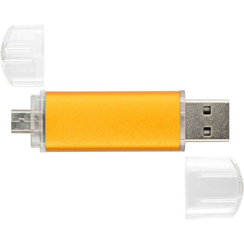 USB-Stick ALU SMART 2.0 8GB , Promo Effects MB , orange MB , 8 GB , Aluminium MB , 3 - 10 MB/s MB , 3,80cm x 1,75cm (Länge x Breite), Bild 3