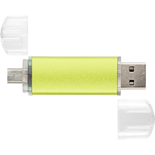 USB-Stick ALU SMART 2.0 8GB , Promo Effects MB , grün MB , 8 GB , Aluminium MB , 3 - 10 MB/s MB , 3,80cm x 1,75cm (Länge x Breite), Bild 3