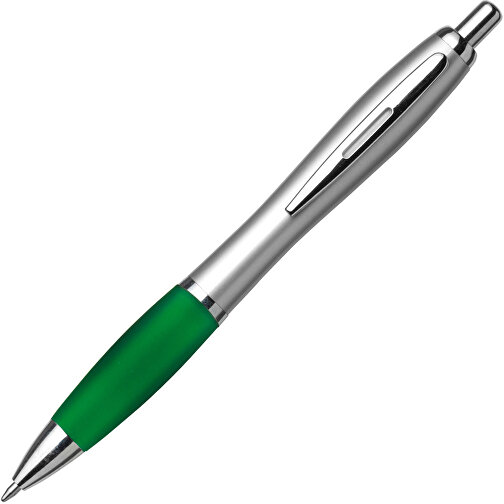 Kugelschreiber Aus Kunststoff Cardiff , grün, ABS, Plastik, AS, Stahl, 14,00cm (Höhe), Bild 2