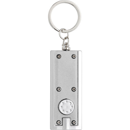 Schlüsselanhänger Aus Kunststoff Mitchell , silber, ABS, Plastik, 6,10cm x 0,90cm x 2,40cm (Länge x Höhe x Breite), Bild 1