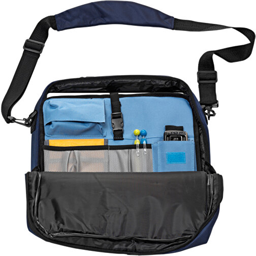 Laptoptasche/Rucksack Aus Polyester Lulu , blau, PVC, Polyester 1680D, 37,50cm x 32,00cm x 8,00cm (Länge x Höhe x Breite), Bild 2