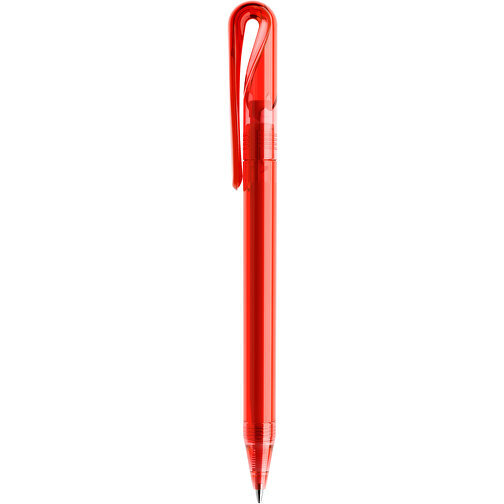 Prodir DS1 TTT Twist Kugelschreiber , Prodir, rot, Kunststoff, 14,10cm x 1,40cm (Länge x Breite), Bild 2