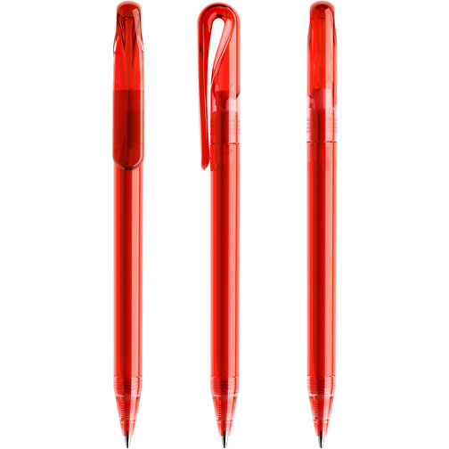 Prodir DS1 TTT Twist Kugelschreiber , Prodir, rot, Kunststoff, 14,10cm x 1,40cm (Länge x Breite), Bild 6