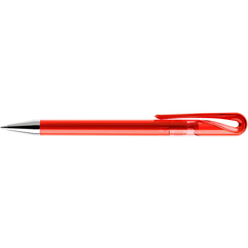 Prodir DS1 TTC Twist Kugelschreiber , Prodir, rot, Kunststoff/Metall, 14,10cm x 1,40cm (Länge x Breite), Bild 5
