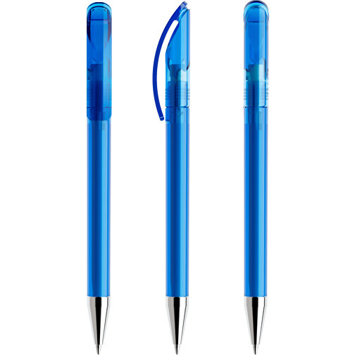 Prodir DS3 TTC Twist Kugelschreiber , Prodir, himmelblau, Kunststoff/Metall, 13,80cm x 1,50cm (Länge x Breite), Bild 6