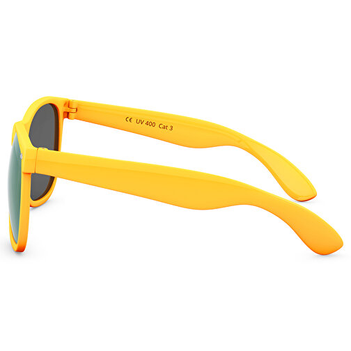 SunShine Mirror Glänzend - UV 400 , Promo Effects, verspiegelt gelb glänzend, Rahmen aus Polycarbonat und Glass aus AC, 14,50cm x 4,80cm x 15,00cm (Länge x Höhe x Breite), Bild 4