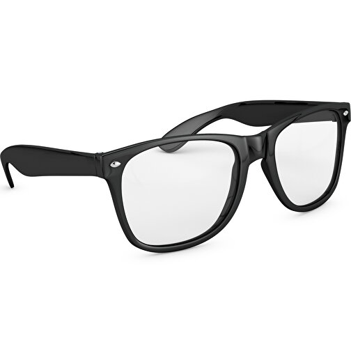 Brille EyeCatcher , Promo Effects, schwarz, Rahmen aus Polycarbonat und Glass aus AC, 14,50cm x 4,80cm x 15,00cm (Länge x Höhe x Breite), Bild 2