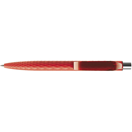 Prodir QS01 PRT Push Kugelschreiber , Prodir, rot/silber satiniert, Kunststoff/Metall, 14,10cm x 1,60cm (Länge x Breite), Bild 5