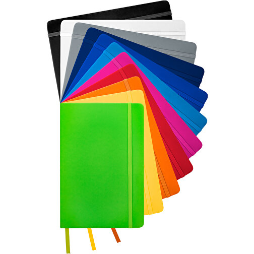 Spectrum A5 Hard Cover Notizbuch , grau, PU Kunststoff, 21,10cm x 1,20cm x 14,00cm (Länge x Höhe x Breite), Bild 7