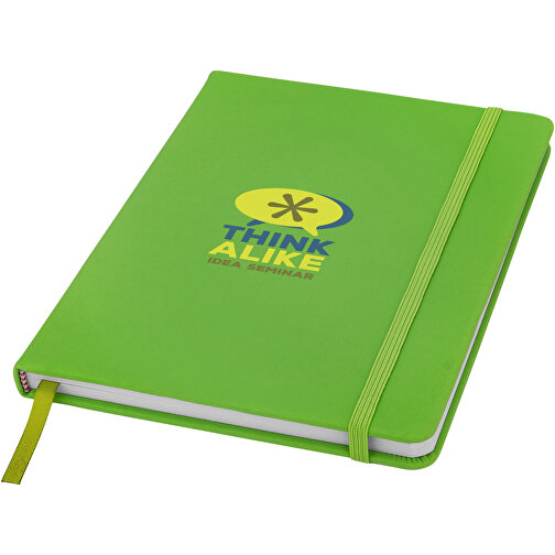 Spectrum A5 Hard Cover Notizbuch , lindgrün, PU Kunststoff, 21,10cm x 1,20cm x 14,00cm (Länge x Höhe x Breite), Bild 5