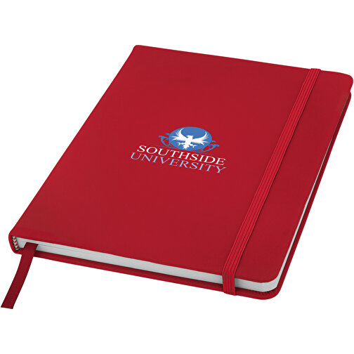 Spectrum A5 Hard Cover Notizbuch , rot, PU Kunststoff, 21,10cm x 1,20cm x 14,00cm (Länge x Höhe x Breite), Bild 4