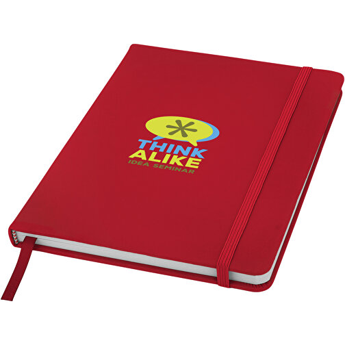 Spectrum A5 Hard Cover Notizbuch , rot, PU Kunststoff, 21,10cm x 1,20cm x 14,00cm (Länge x Höhe x Breite), Bild 5