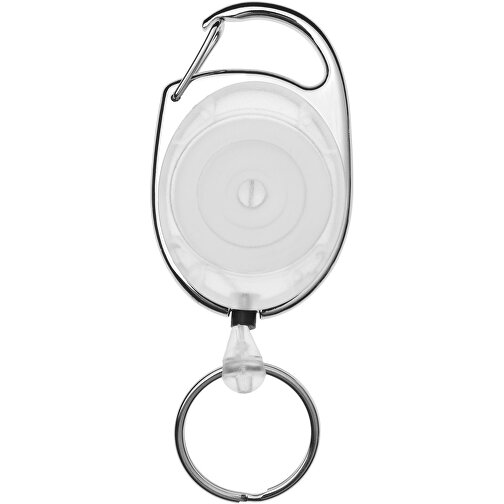 Gerlos Schlüsselkette Mit Rollerclip , weiß, ABS Kunststoff, 3,50cm x 6,50cm x 1,00cm (Länge x Höhe x Breite), Bild 6