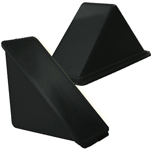 Sandwichbox „ToGo“ , schwarz, Kunststoff, 18,50cm x 9,00cm x 7,50cm (Länge x Höhe x Breite), Bild 1