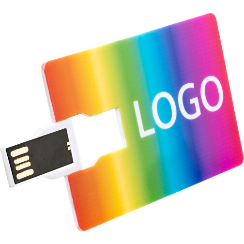 USB Stick CARD Click 2.0 1GB Mit Verpackung , Promo Effects MB , weiß MB , 1 GB , Kunststoff MB , 3 - 10 MB/s MB , 8,60cm x 0,15cm x 5,40cm (Länge x Höhe x Breite), Bild 7