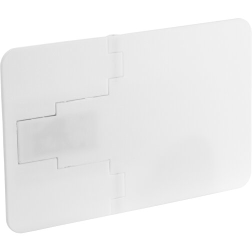 USB-Stick CARD Snap 2.0 4GB Mit Verpackung , Promo Effects MB , weiß MB , 4 GB , Kunststoff MB , 3 - 10 MB/s MB , 8,85cm x 0,25cm x 5,55cm (Länge x Höhe x Breite), Bild 1