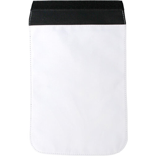 Mini FlapBag BASE (Sublimation) , Halfar, schwarz, Polyester, 7,50cm x 22,50cm x 17,50cm (Länge x Höhe x Breite), Bild 3