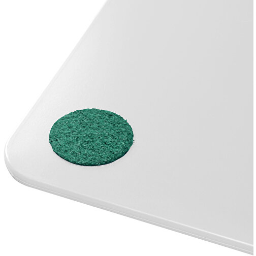 Klemmbrett DIN A4 'Alpha' , weiß, grün, PS, 34,20cm x 2,10cm x 23,20cm (Länge x Höhe x Breite), Bild 3