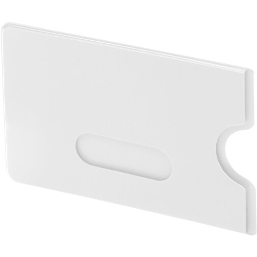 Kreditkartenhülle, Flexibel , weiß, PVC, 9,00cm x 0,20cm x 5,80cm (Länge x Höhe x Breite), Bild 1