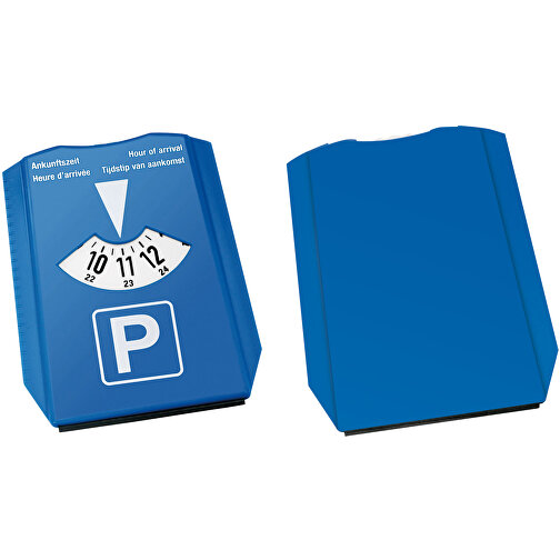 Parkscheibe 'Alpha' , blau, blau, ABS+PS+PE, 15,00cm x 0,80cm x 12,00cm (Länge x Höhe x Breite), Bild 1