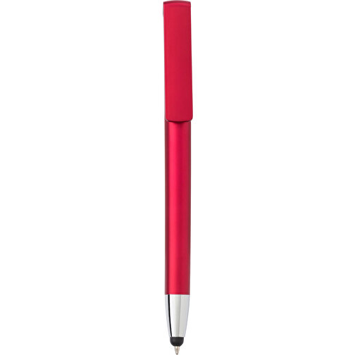 Kugelschreiber Aus ABS-Kunststoff Calvin , rot, ABS, Plastik, , Bild 1