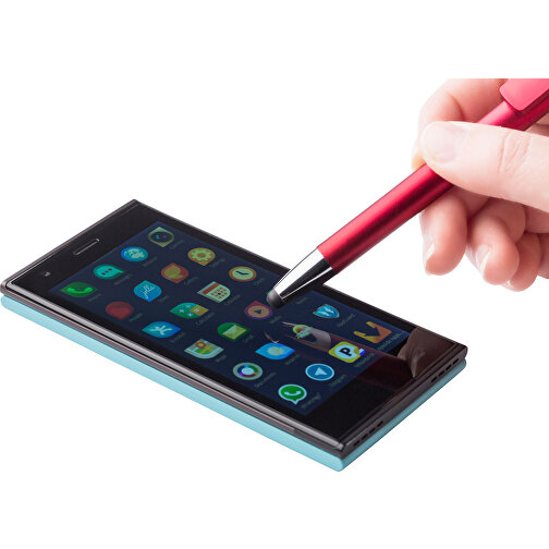 Bolígrafo con puntero y soporte para móvil. Tinta azul, Imagen 4