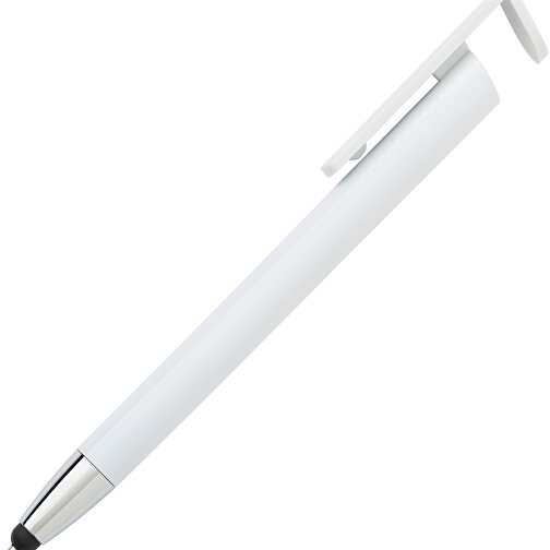 Kugelschreiber Aus ABS-Kunststoff Calvin , weiß, ABS, Plastik, , Bild 2