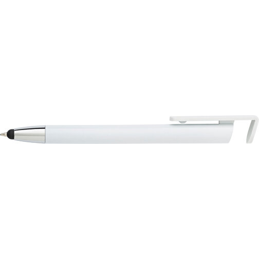 Kugelschreiber Aus ABS-Kunststoff Calvin , weiß, ABS, Plastik, , Bild 3