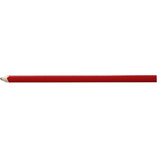 Bleistift 'Zimmermann' , rot, Holz, 24,00cm x 0,70cm x 1,10cm (Länge x Höhe x Breite), Bild 3