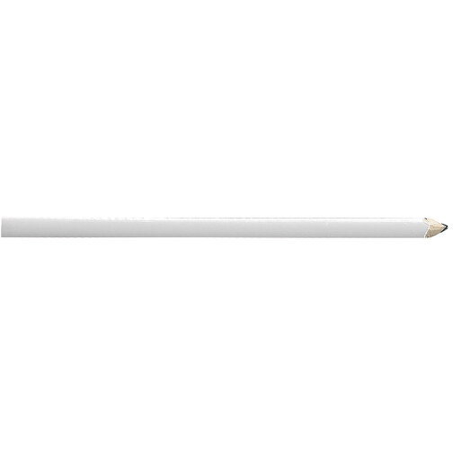 Bleistift 'Zimmermann' , weiss, Holz, 24,00cm x 0,70cm x 1,10cm (Länge x Höhe x Breite), Bild 1