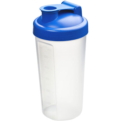 Shaker 'Protein', 0,6 L , standard-blau PP/transparent, Kunststoff, 20,00cm (Höhe), Bild 1