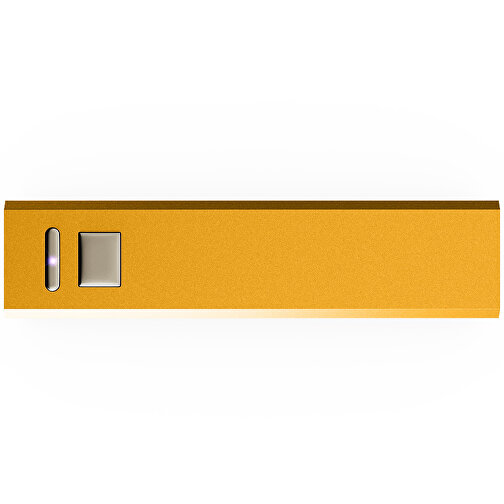 Power Bank Chantal , Promo Effects, gelb, Aluminium, 9,40cm x 2,20cm x 2,10cm (Länge x Höhe x Breite), Bild 2