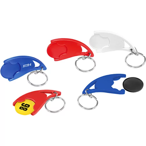Porte-jeton 1 € pour caddie, Image 2