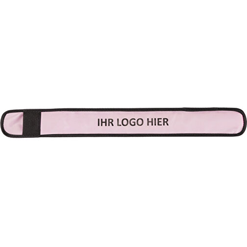 LED Snap Band , Promo Effects, pink, Polyester/Kunststoff, 35,00cm x 0,20cm x 4,00cm (Länge x Höhe x Breite), Bild 1