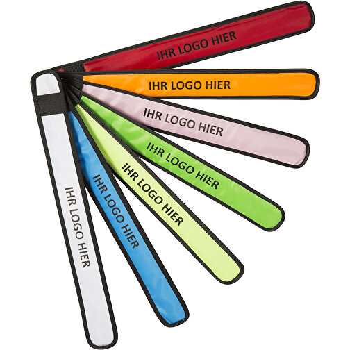 LED Snap Band , Promo Effects, orange, Polyester/Kunststoff, 35,00cm x 0,20cm x 4,00cm (Länge x Höhe x Breite), Bild 4