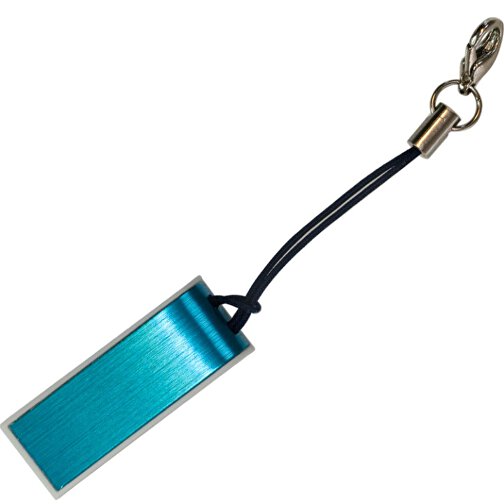 USB-Stick FACILE 8GB , Promo Effects MB , blau MB , 8 GB , Kunststoff / Aluminium MB , 3 - 10 MB/s MB , 3,30cm x 0,50cm x 1,20cm (Länge x Höhe x Breite), Bild 2