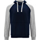 navy blue / heather grau