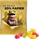 Film contenant 50% de papier, blanc