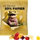 Film contenant 50% de papier, blanc