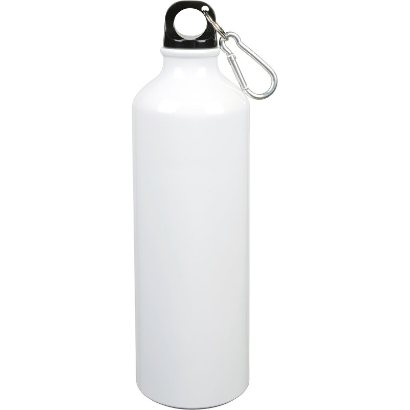 Aluminium-Trinkflasche BIG TRANSIT (weiss, Aluminium / Kunststoff, 118g)  als Werbemittel Auf